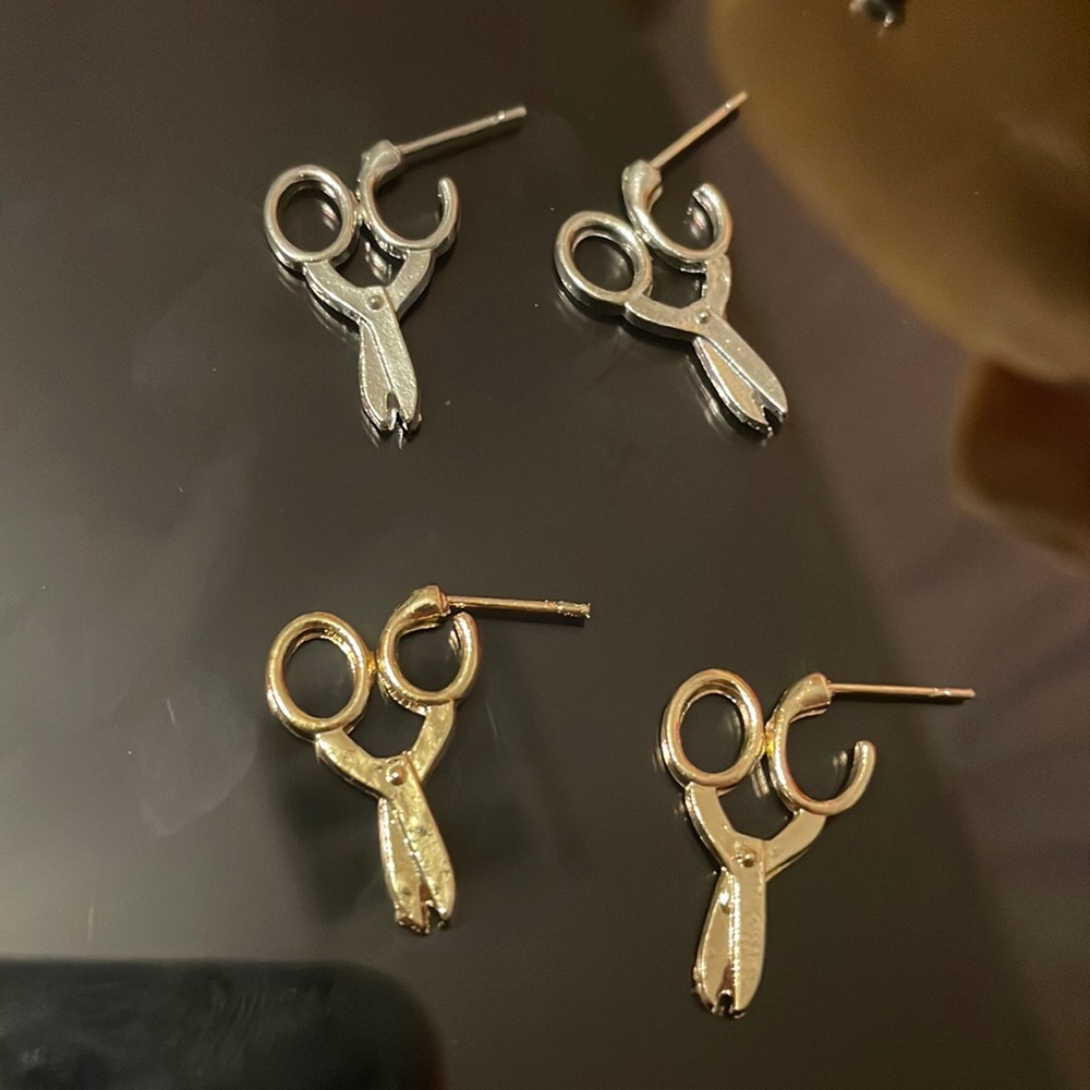 2 Pack Scissor Earrings